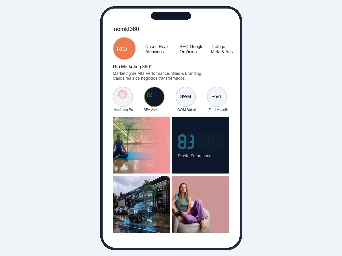 Gestão de Instagram e Redes Sociais Rio Marketing 360